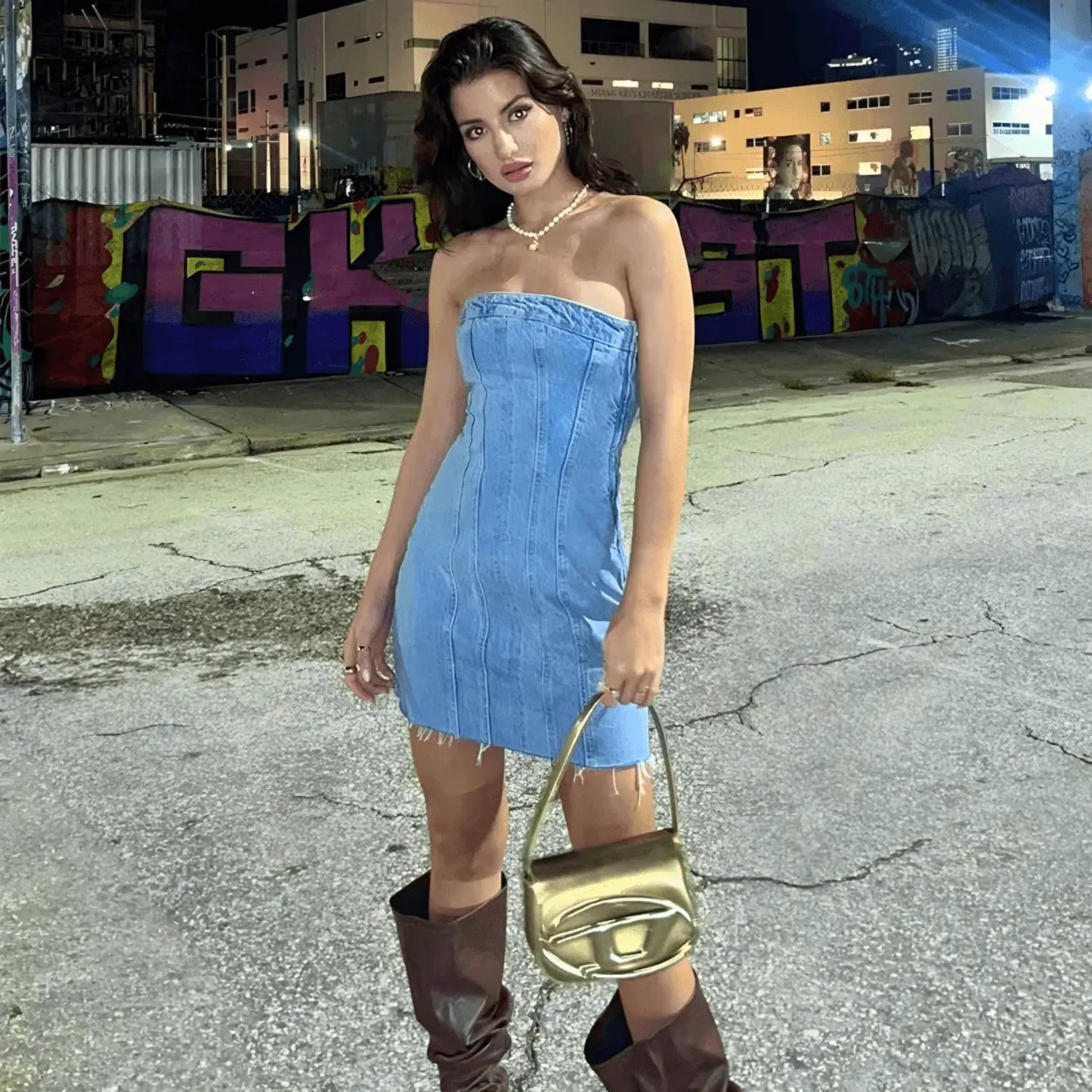 DENIM DRESS