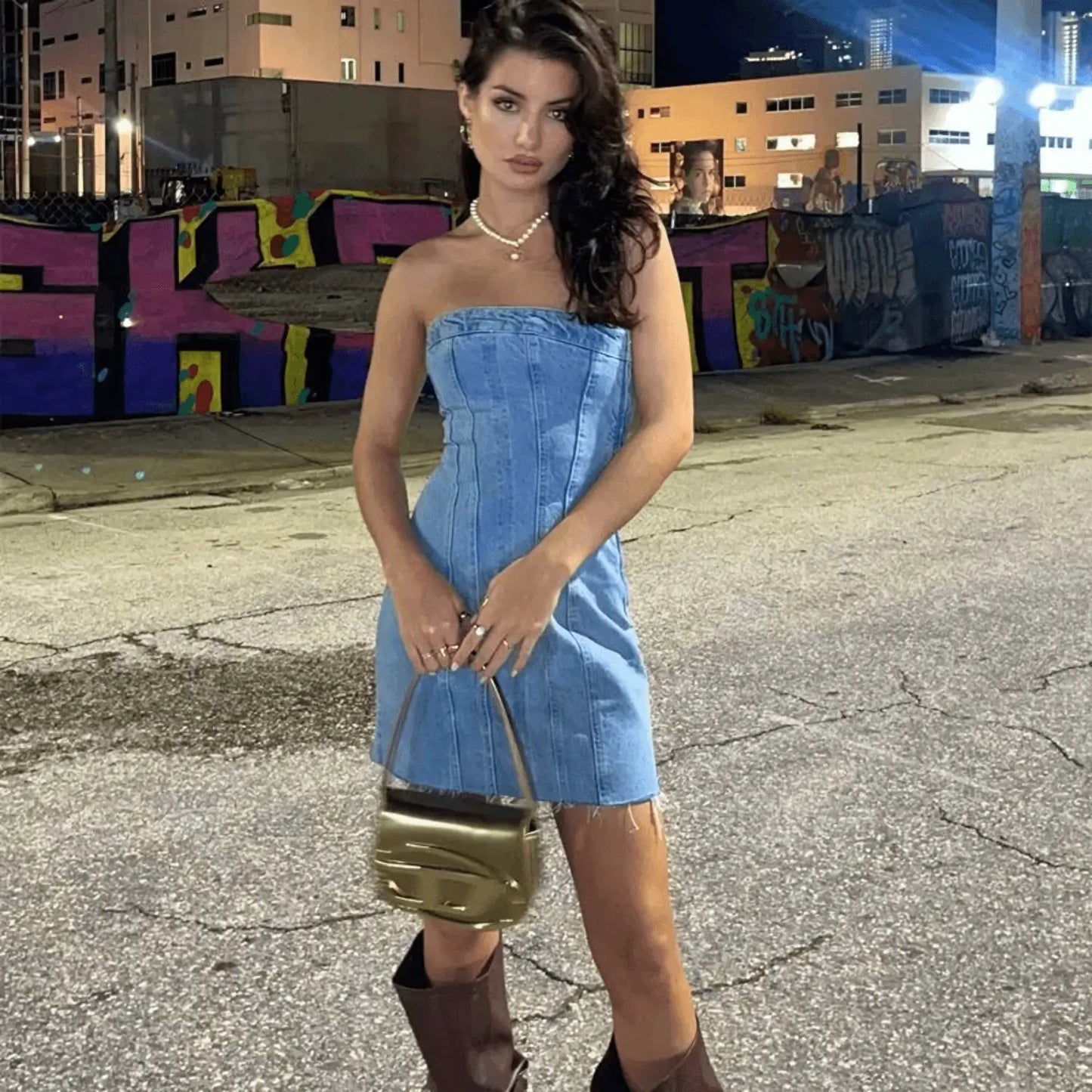 DENIM DRESS