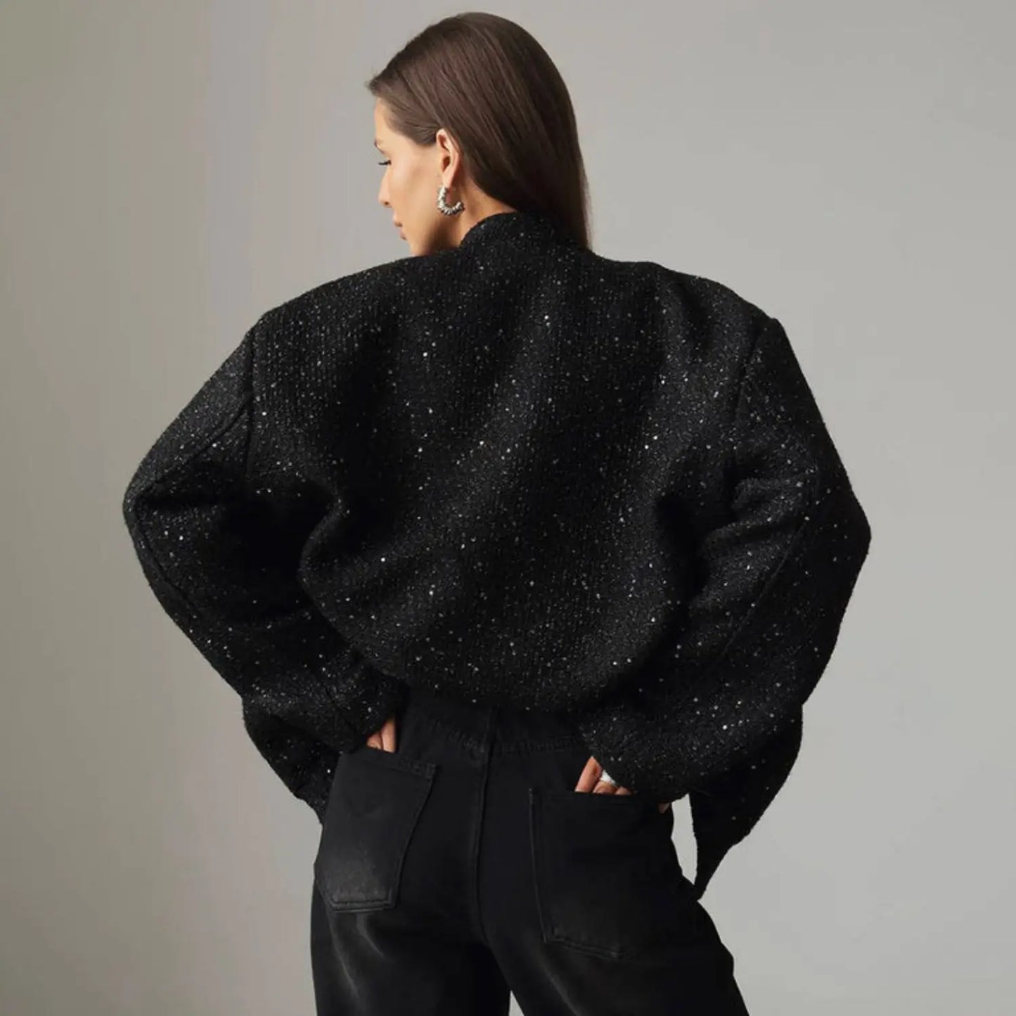 SEQUIN TEXTURED COAT – MONACO