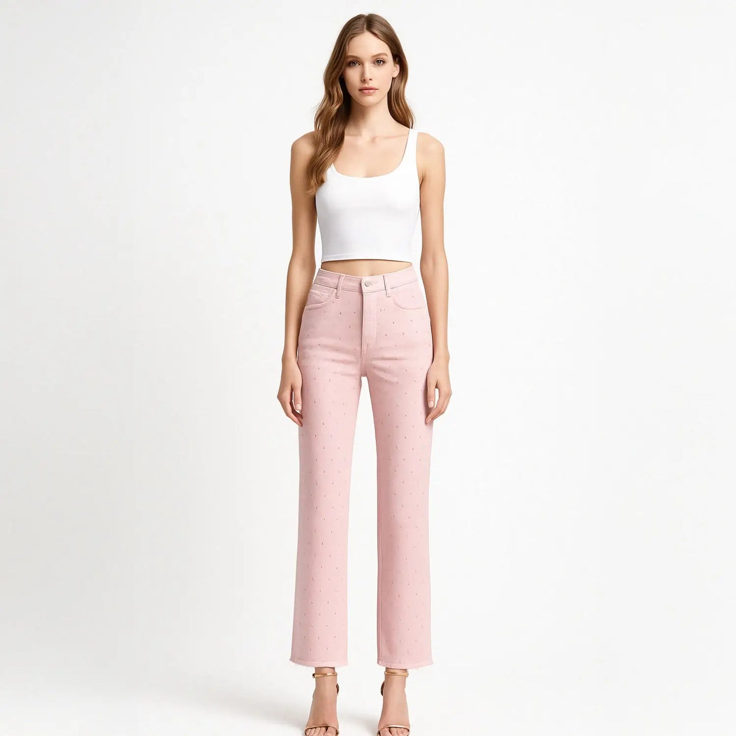 CRYSTAL STRAIGHT JEANS – MADRID