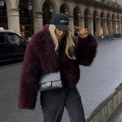 VELVET TEDDY COAT – FLORENCE