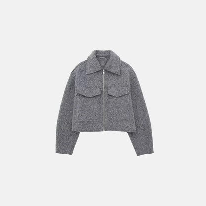 BOUCLÉ ZIP JACKET – MILAN