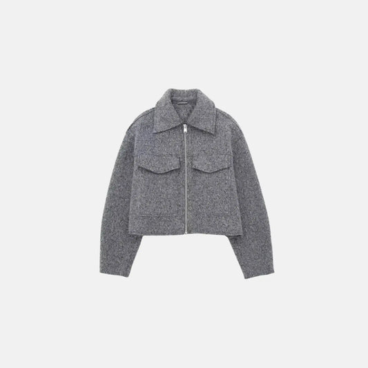 BOUCLÉ ZIP JACKET – MILAN