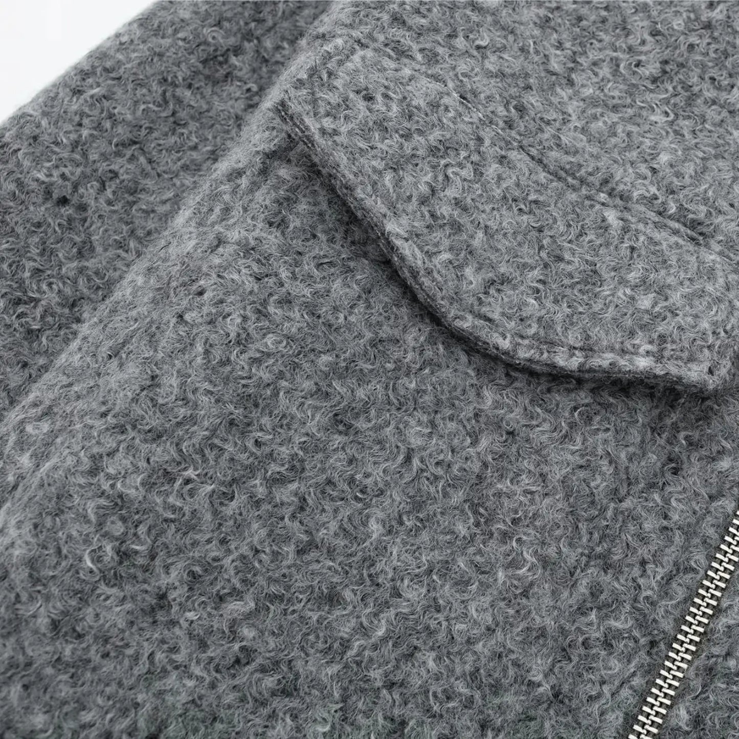 BOUCLÉ ZIP JACKET – MILAN