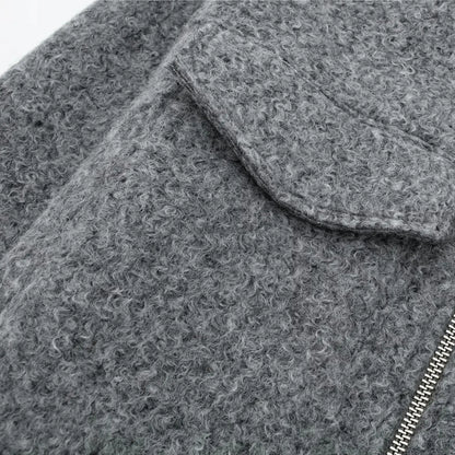 BOUCLÉ ZIP JACKET – MILAN