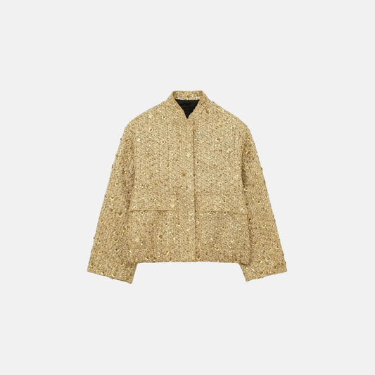 SEQUIN TEXTURED COAT – MONACO
