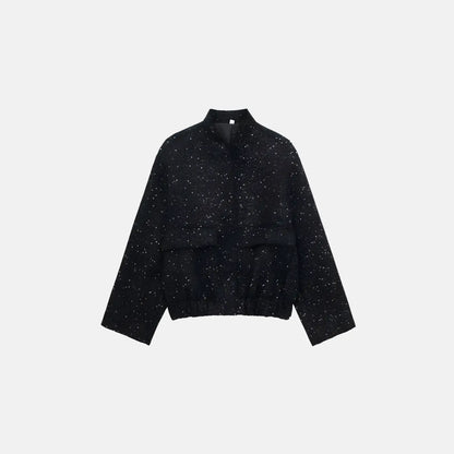SEQUIN TEXTURED COAT – MONACO