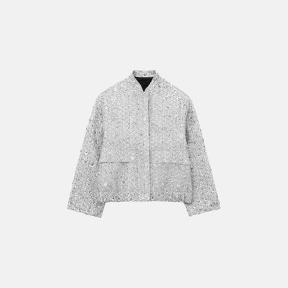 SEQUIN TEXTURED COAT – MONACO
