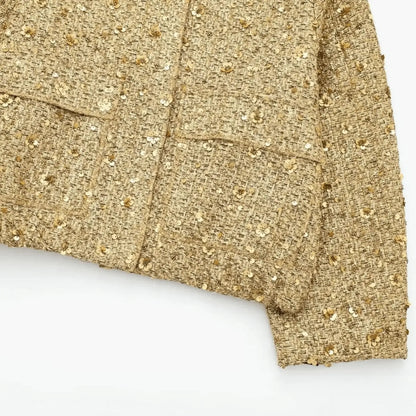 SEQUIN TEXTURED COAT – MONACO