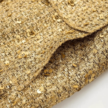 SEQUIN TEXTURED COAT – MONACO