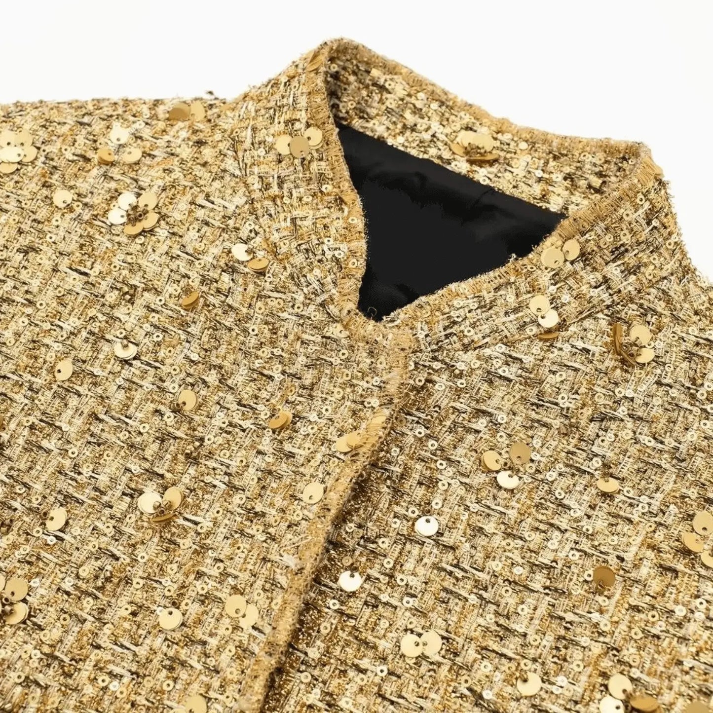 SEQUIN TEXTURED COAT – MONACO