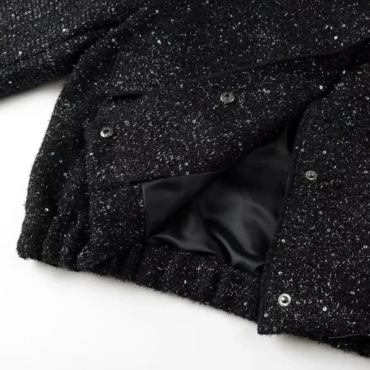 SEQUIN TEXTURED COAT – MONACO