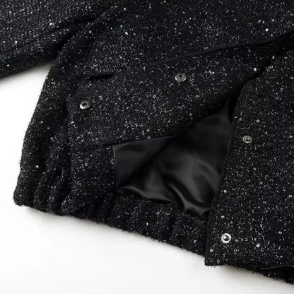 SEQUIN TEXTURED COAT – MONACO