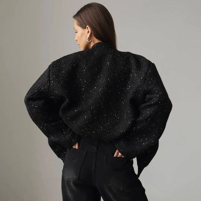 SEQUIN TEXTURED COAT – MONACO